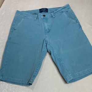 Triangle Des Bermudas men’s shorts size 32 Brittany Blue cotton dyed chino